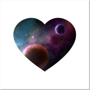 Space Love Posters and Art